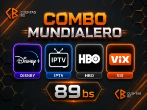 Combo mundialero: Disney+, IPTV, HBO, Vix