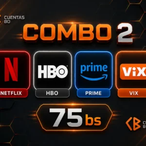 Combo NETFLIX, HBO, Prime video, Vix