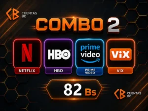 Combo NETFLIX, HBO, Prime video, Vix