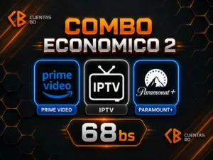 Combo económico: Prime Video, IPTV, Paramount